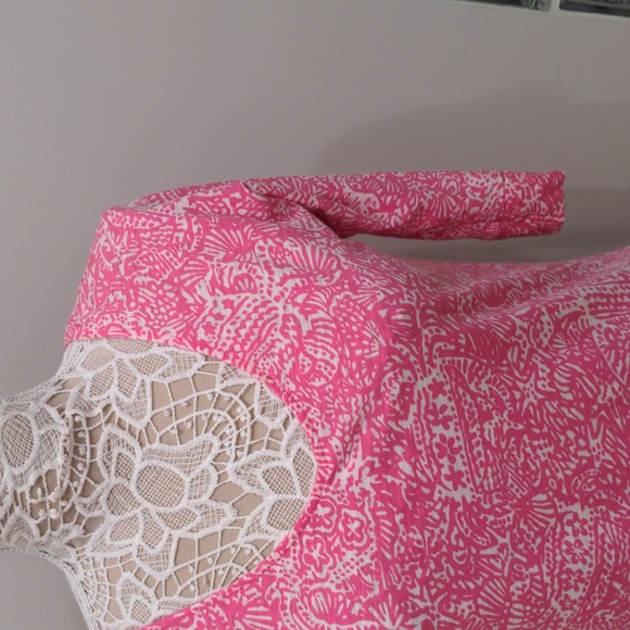 Lilly Pink & White Pima Cotton Dress XS - Picture 2 of 5